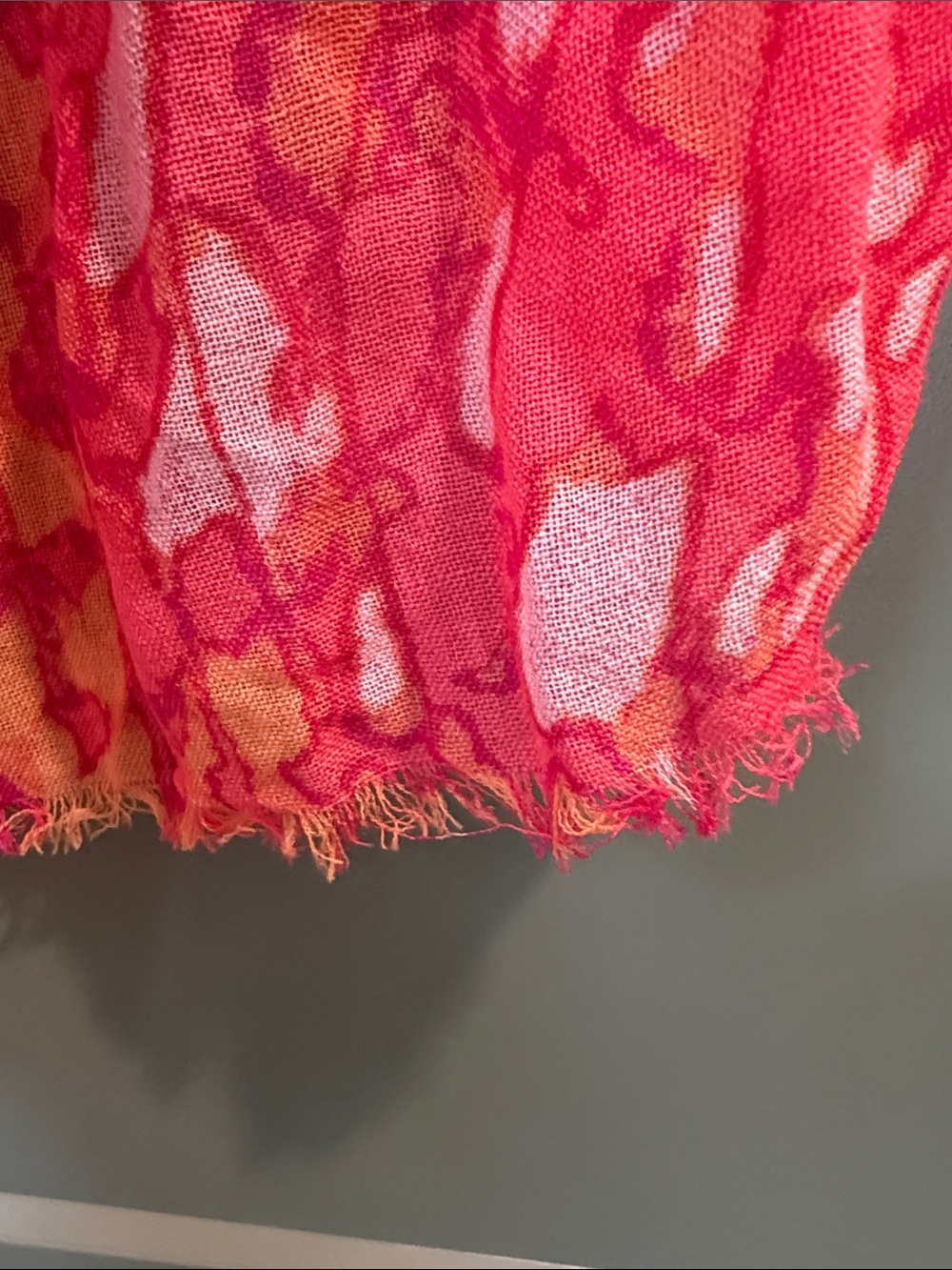 Vibrant Pink & Orange Women's Scarf - Picture 2 of 5